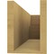 Ekena Millwork 6in. W x 8in. H x 24in. L Chapel Hill Woodgrain TimberThane Rafter Tail, Primed Tan RFTUR06X08X24CHPRCPR - alternate 4
